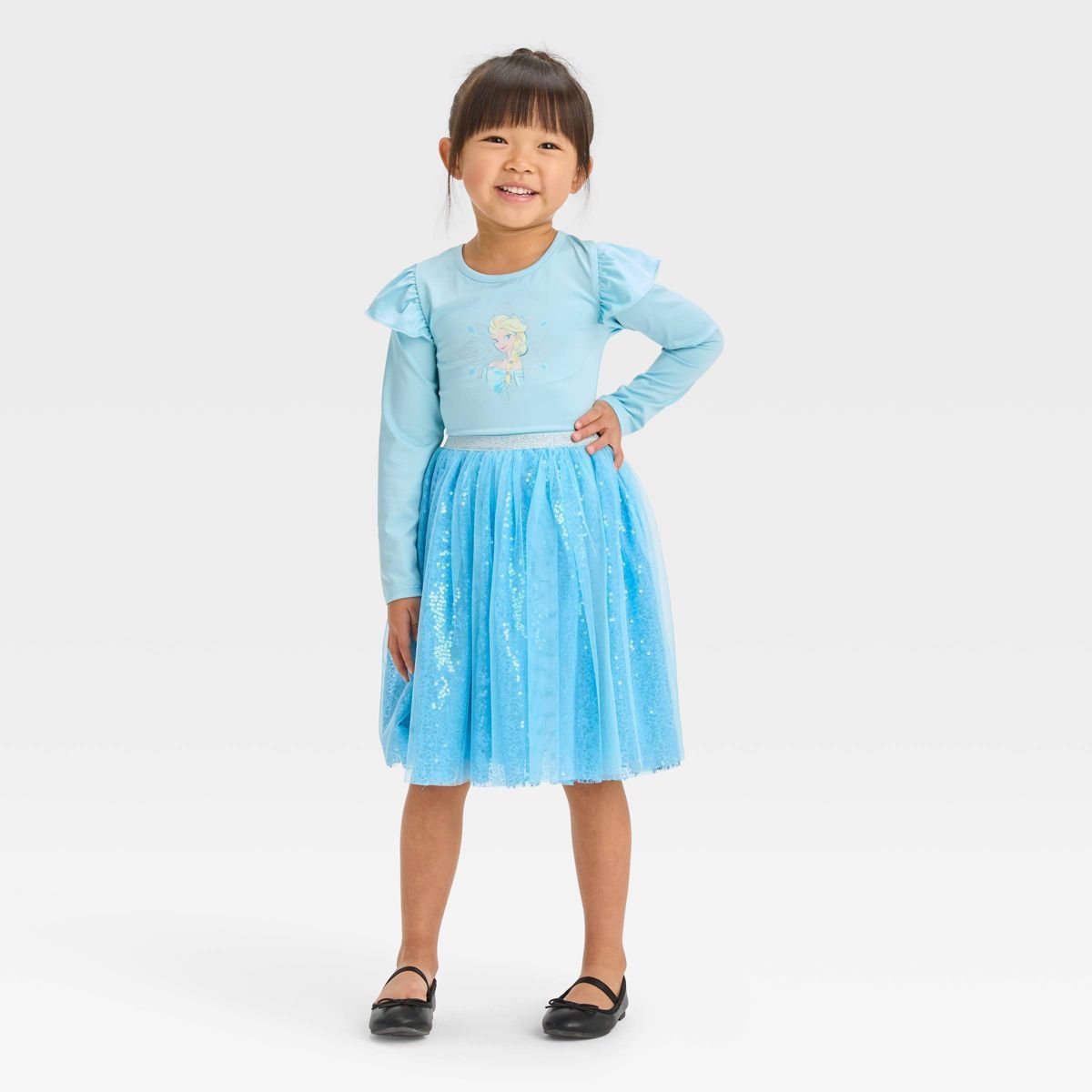 Toddler Girls' Frozen Elsa Tutu Dress - Blue | Target