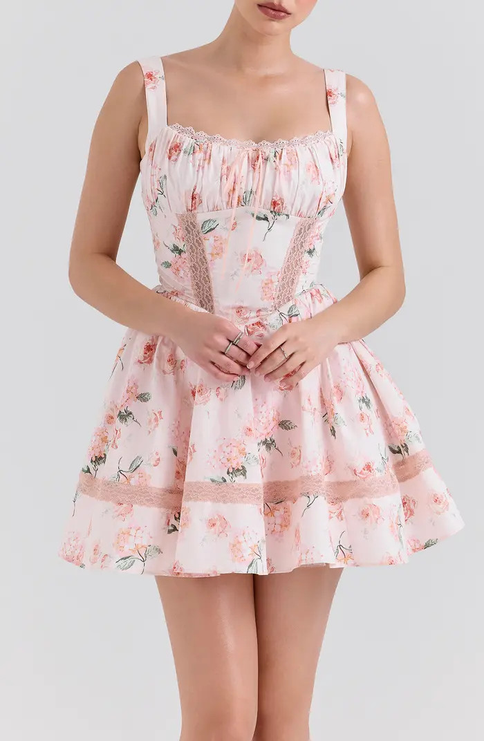 HOUSE OF CB Kimmie Floral Minidress | Nordstrom | Nordstrom