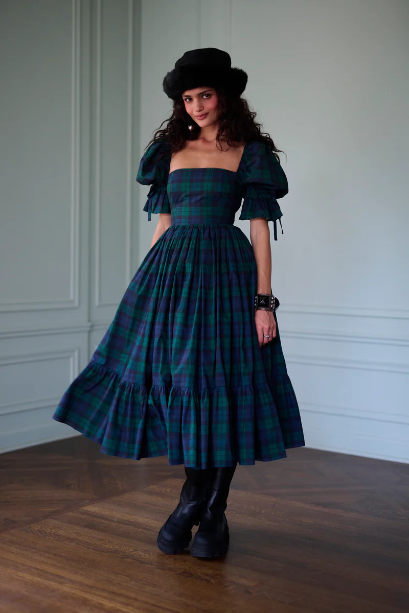The Scotland Plaid Market Dress | Selkie Collection