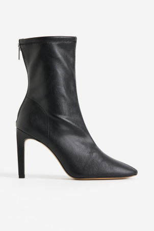 Heeled Sock Boots - Black - Ladies | H&M US | H&M (US + CA)