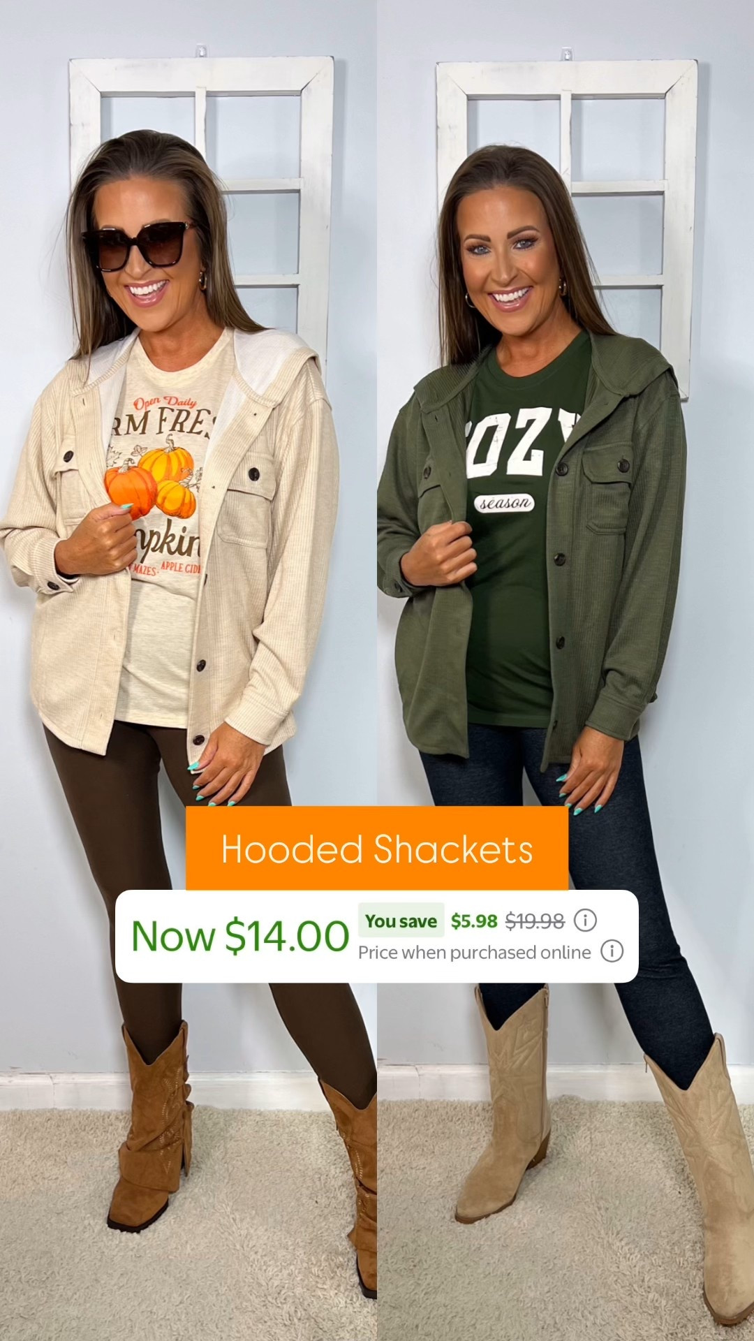 MAAAAJOR good deal on these viral hooded shackets!!!

Walmart fashion, Walmart style, Walmart deals, viral fashion, fall outfits, fall style, fall fashion 

#LTKFindsUnder50 #LTKSeasonal #LTKSaleAlert