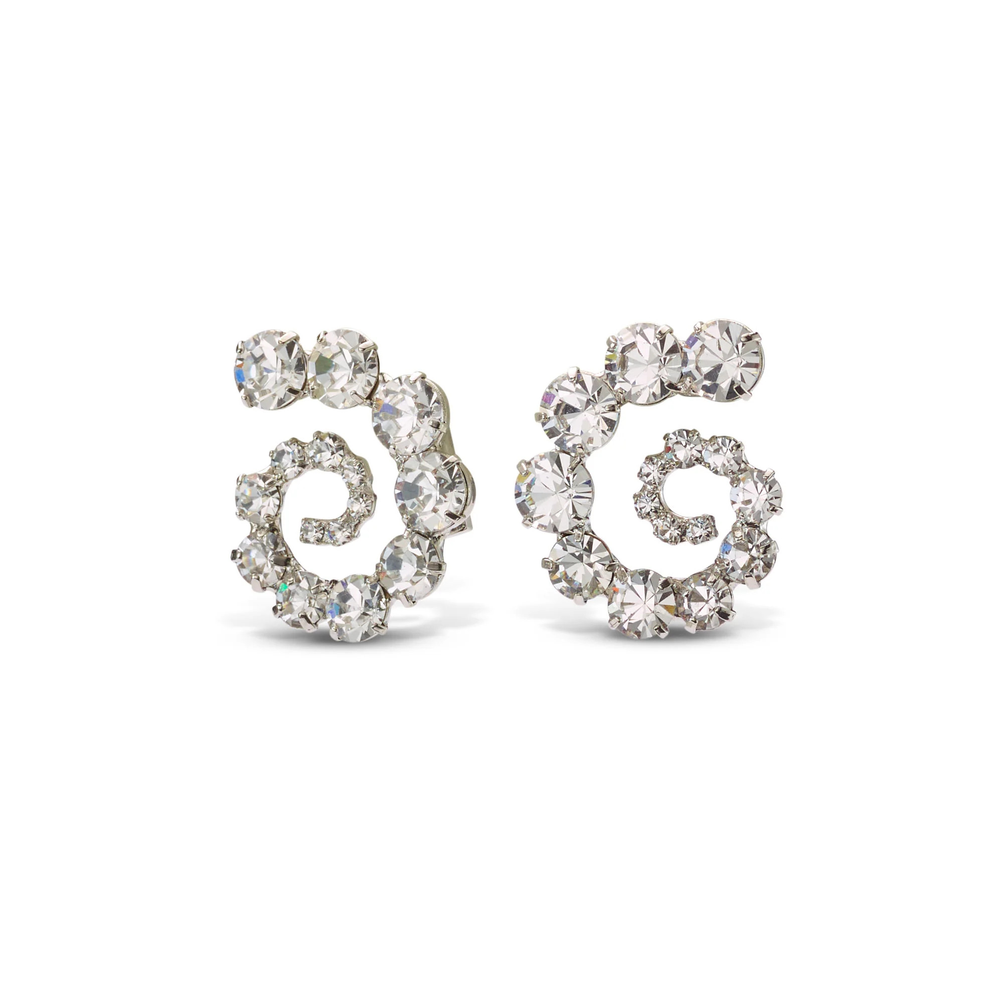 Leia Swirl Crystal Earrings | Lelet NY