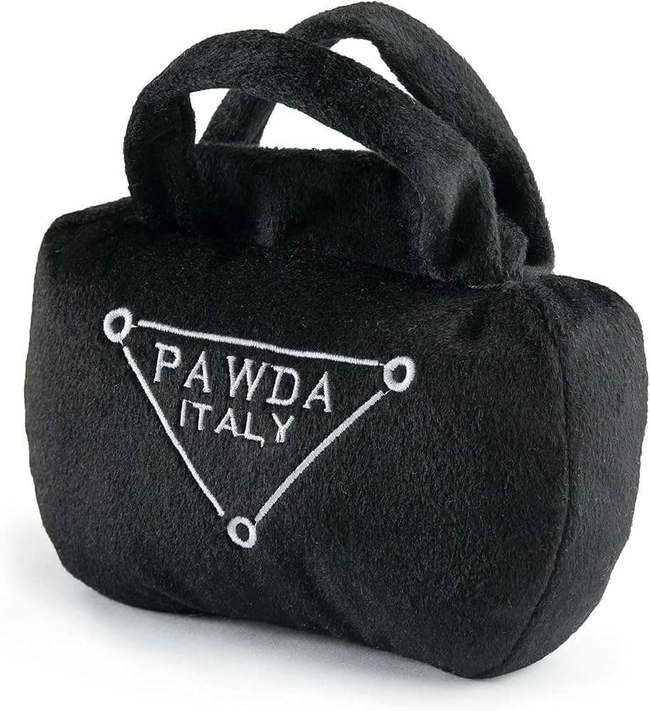 Haute Diggity Dog Pawda Handbag, Plush Designer Dog Toys with Interactive Squeaker, Stimulating P... | Amazon (US)
