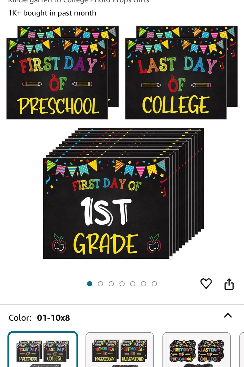 Hopping on the bandwagon of back to school signs! These arrive “next day” if your a last minuter like me. 

#LTKBaby #LTKKids #LTKFitness