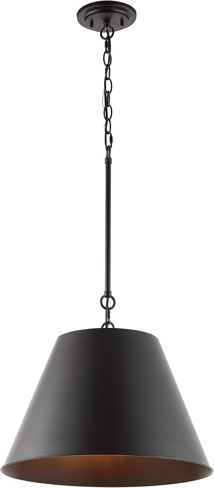JONATHAN Y JYL7587A Henry 17.88" 1-Light Industrial Farmhouse Iron LED Pendant Coastal Contempora... | Amazon (US)