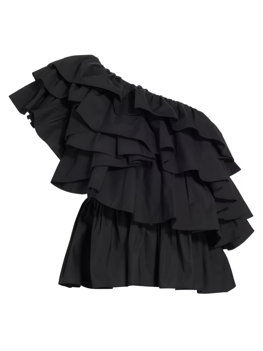 Raquel Ruffled One-Shoulder Top | Saks Fifth Avenue