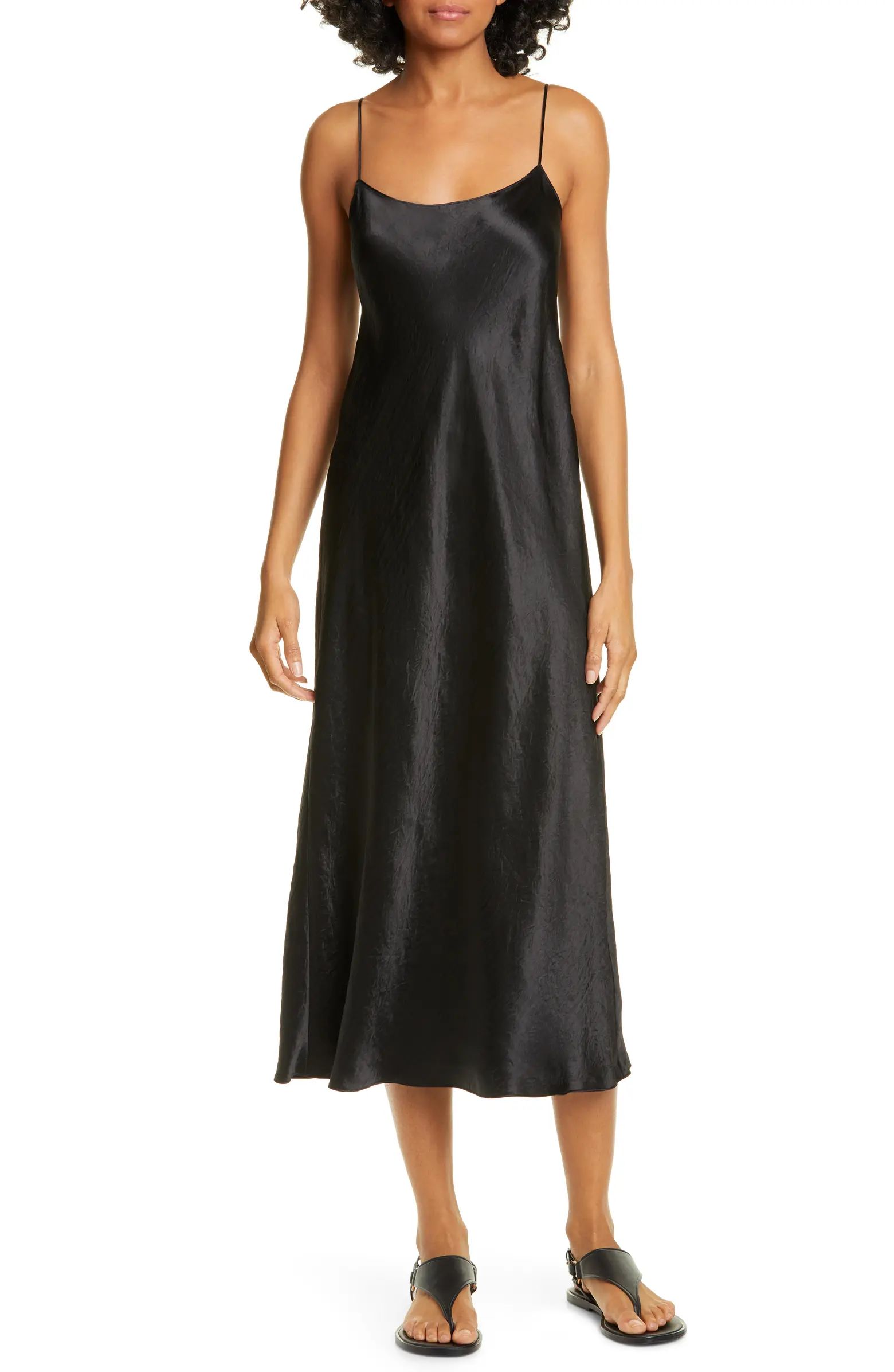 Vince Satin Midi Slipdress | Nordstrom | Nordstrom