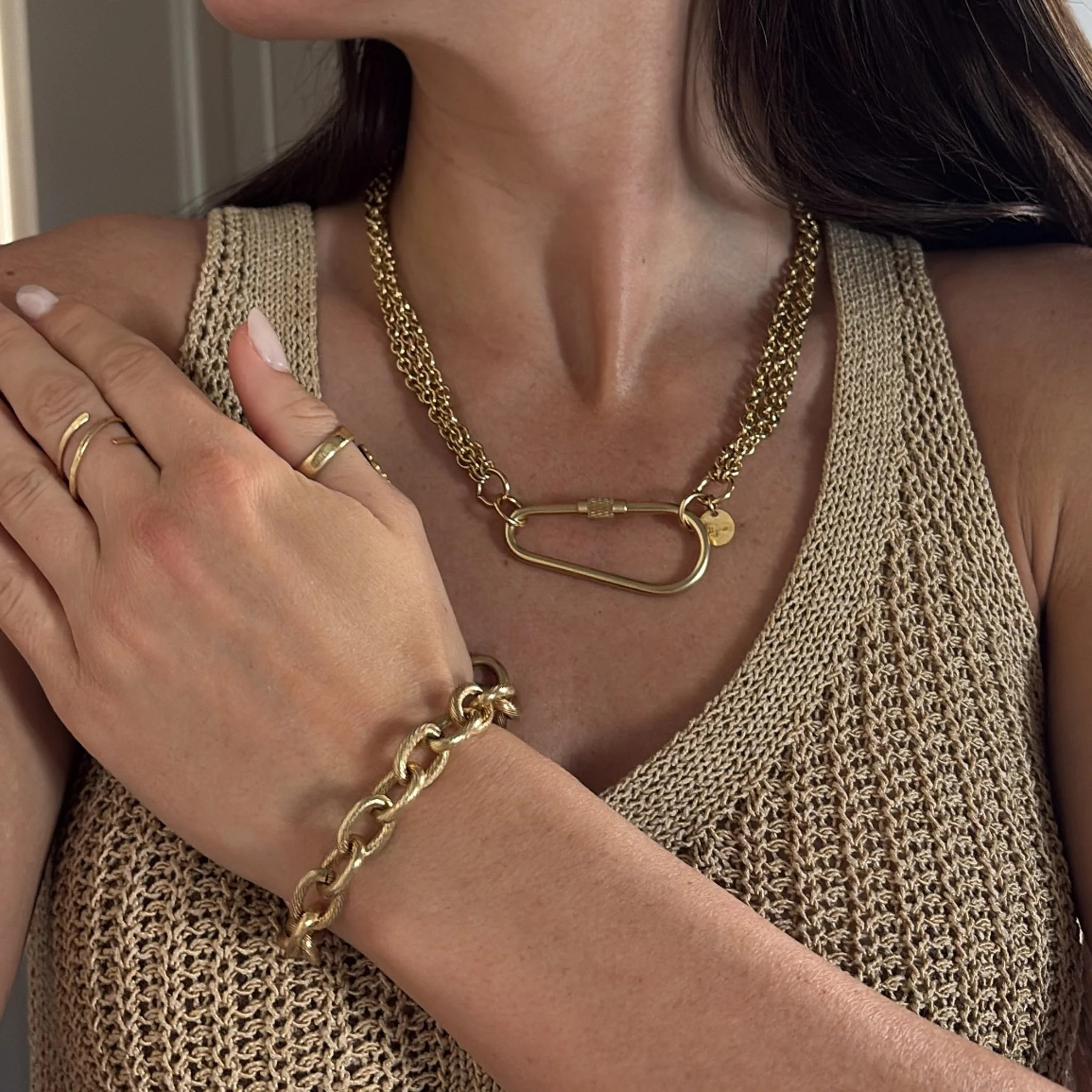 Carabiner set | Twisted Silver