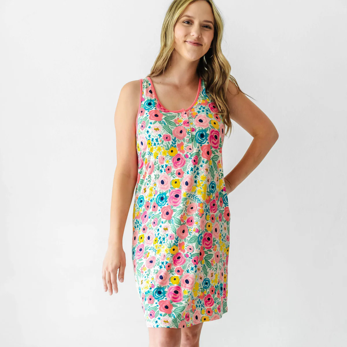 Secret Garden Women's Tank Nightgown | Little Sleepies