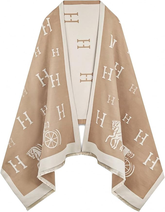 Women's Reversible Pashmina Shawl Wrap for Women Big Scarf Holiday Gifts | Amazon (US)