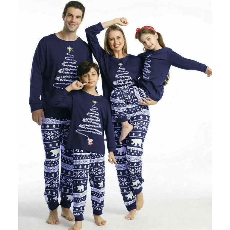GRNSHTS Christmas Family Matching Pyjamas Xmas Snowflake Sleepwear Family Matching Christmas Eve ... | Walmart (US)