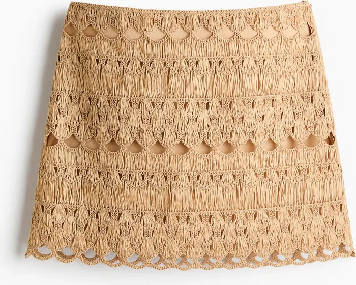 H&M Crochet-look Mini Skirt | Nordstrom | Nordstrom