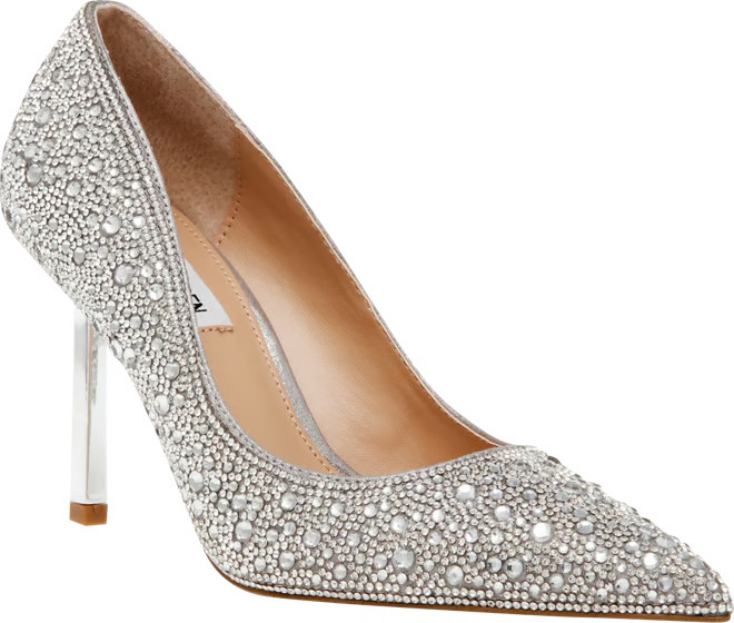 Steve Madden Women's Classie Pointed-Toe Rhinestone Stiletto Pumps - Macy's | Macy's