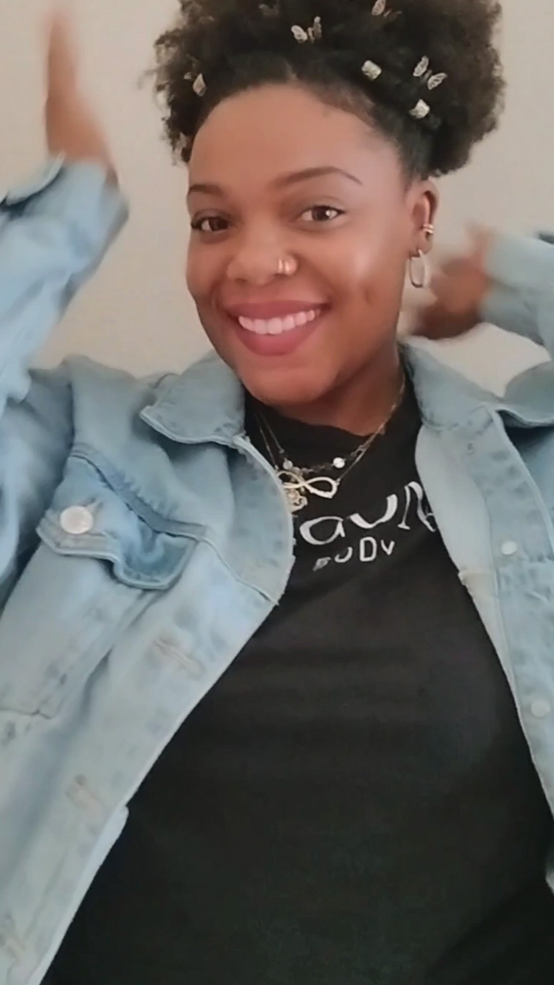 You guys I can't stop wearing butterfly clips in my Afro puffs.👏🏾🦋 Really elevated my hairstyle to spring festival levels!✨🌿🌺

#LTKFestival #LTKootd #LTKgrwm