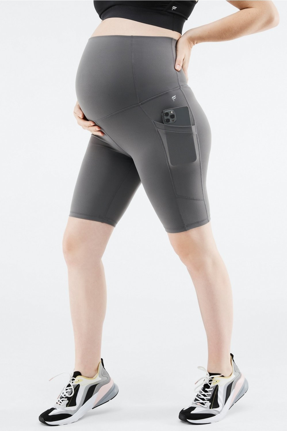High-Waisted Pureluxe Maternity Short 9" | Fabletics