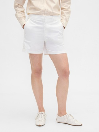 5" Mid Rise Downtown Khaki Shorts | Gap Factory