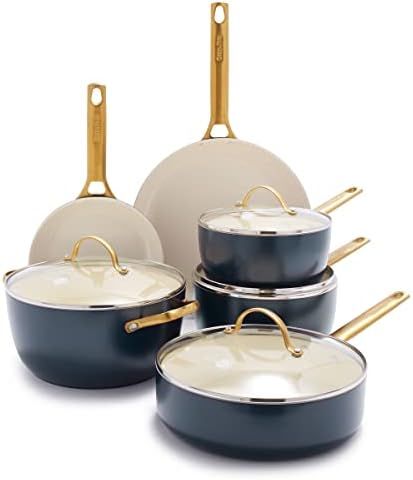 Amazon.com: GreenPan Reserve Hard Anodized Healthy Ceramic Nonstick 10 Piece Cookware Pots and Pa... | Amazon (US)