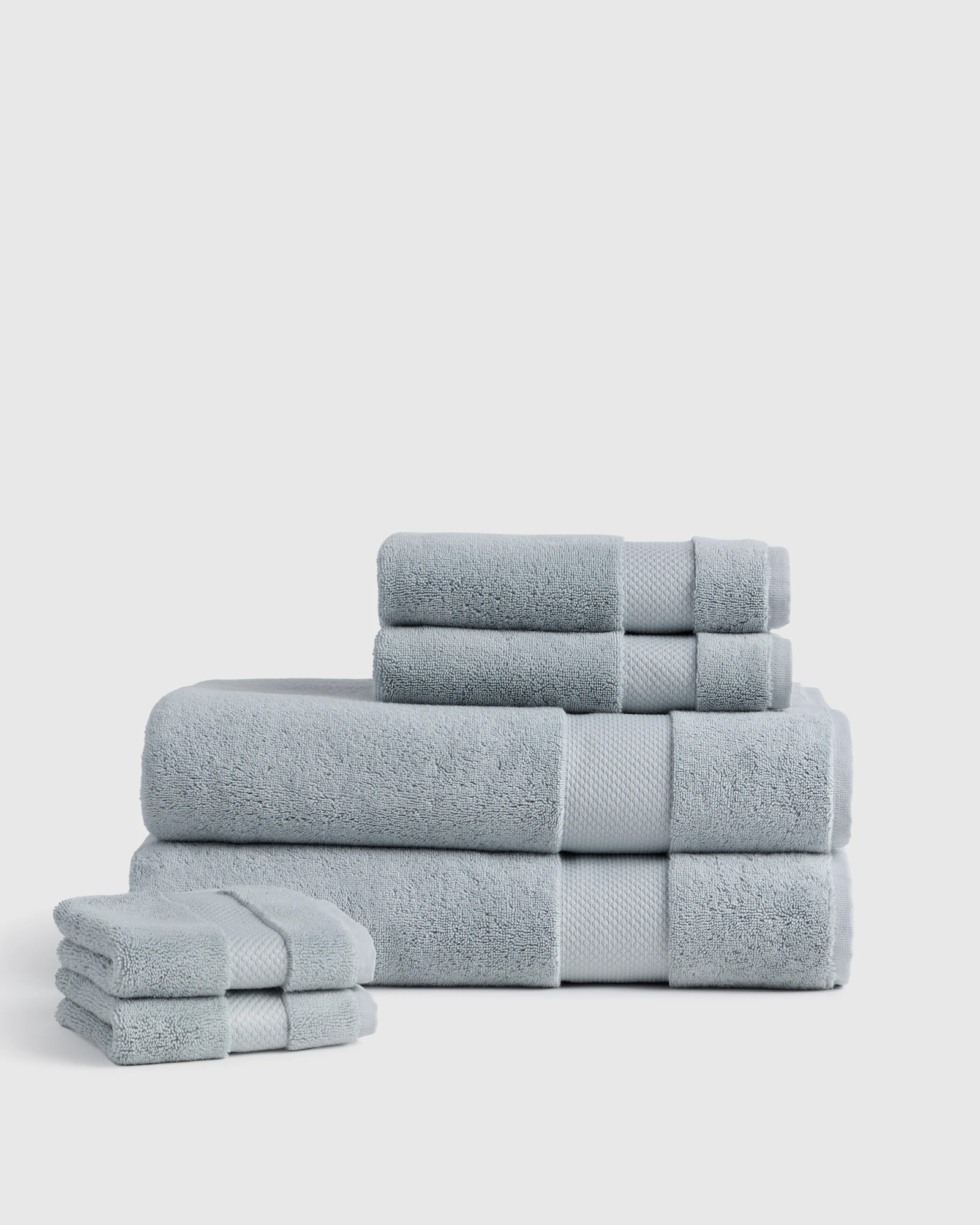 Quince | Turkish Ultra Plush Bath Sheet Bundle in Silver | Quince