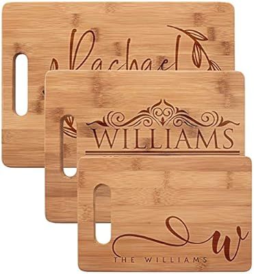 Personalized Cutting Board, Bamboo Cutting Board - Personalized Gifts - Wedding Gifts for the Cou... | Amazon (US)