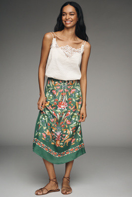Farm Rio Printed Slip Maxi Skirt | Anthropologie (US)