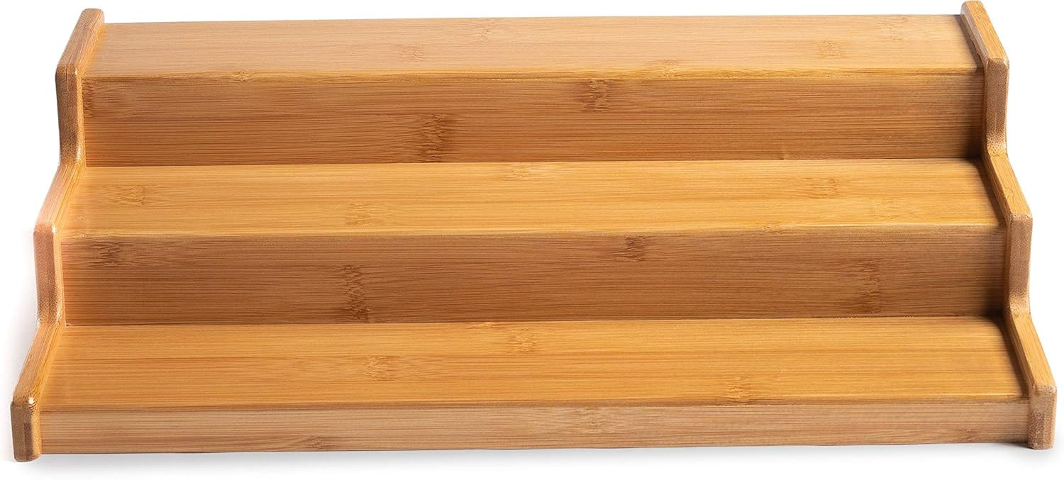 Bellemain Bamboo 3-Tier Spice Rack Countertop Organizer Cabinet Shelf Space Saver | Amazon (US)