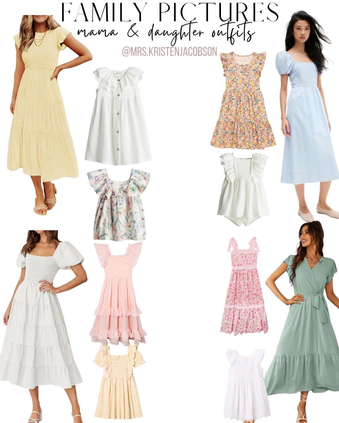 I had someone ask for some mother and daughter options for family pictures. Here are some options if you’re looking for that combo! 

Women’s dress, family picture outfit, family picture dress, family photo outfit, family photo dress, spring dress, maternity photo dress,  maternity picture dress, summer dress, girls dress, baby dress, mother and daughter dresses  

#womensdress #familypicturedress #familyphotodress #familypictureoutfit #familyphotooutfit #springdress 
#summerdress #kidsdress #babydress 

#LTKKids #LTKFamily #LTKBaby