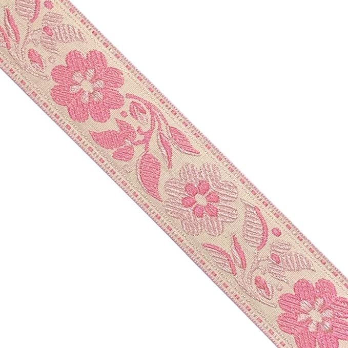 Designer’s Shop Jacquard Woven Floral Webbing Ribbon Trim 1-5/8" (41mm) x 5 Yards DIY for Sewin... | Amazon (US)