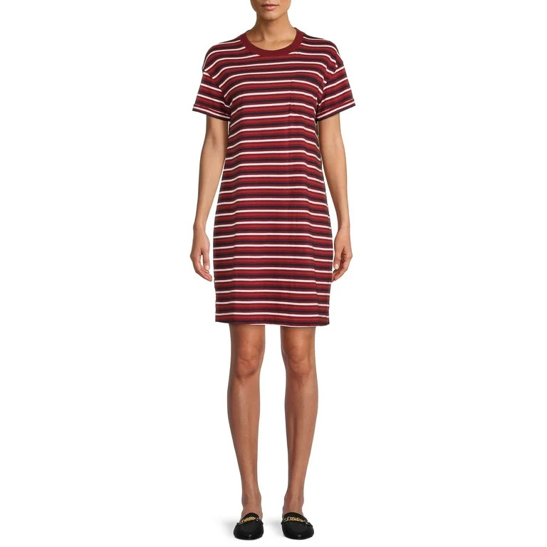Time and Tru Women's T-Shirt Dress with Pocket | Walmart (US)