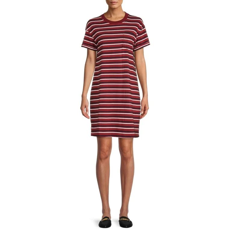 Time and Tru Women's T-Shirt Dress with Pocket | Walmart (US)