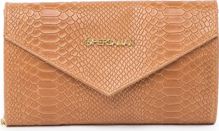 PERSAMAN NEW YORK Lea 62 Snakeskin Leaather Clutch | Nordstromrack | Nordstrom Rack