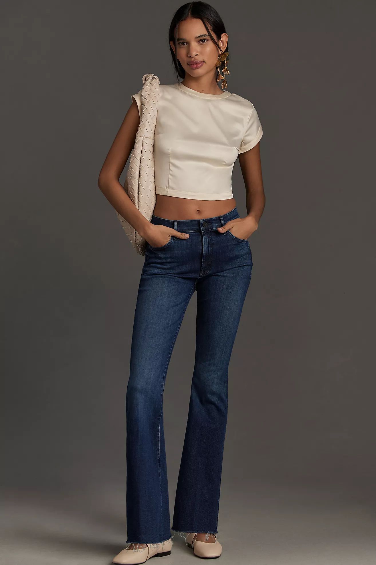 MOTHER The Weekender Mid-Rise Flare Jeans | Anthropologie (US)