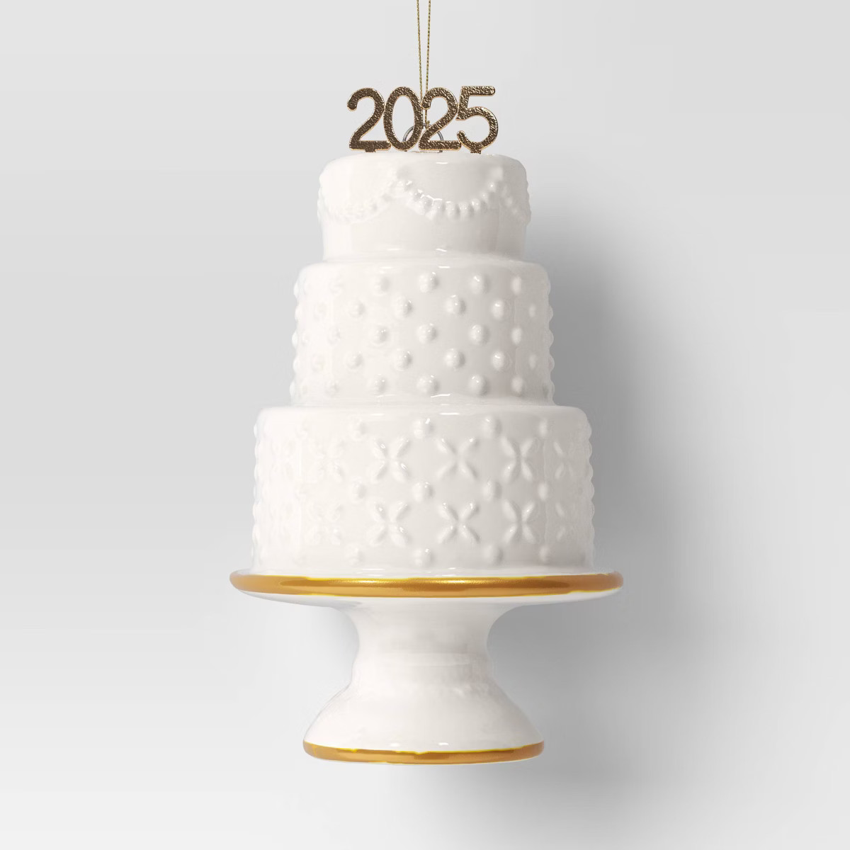 Christmas Ceramic Wedding Cake Ornament - Wondershop™ | Target