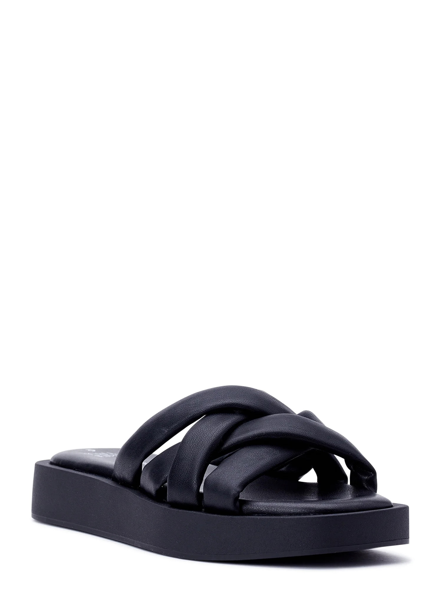 Time and Tru Women's Xband Demi Wedge Sandal | Walmart (US)