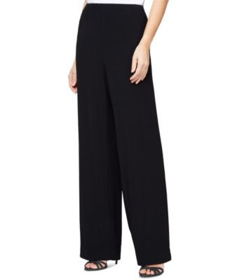 Alex Evenings Straight-Leg Pants - Black | Macy's