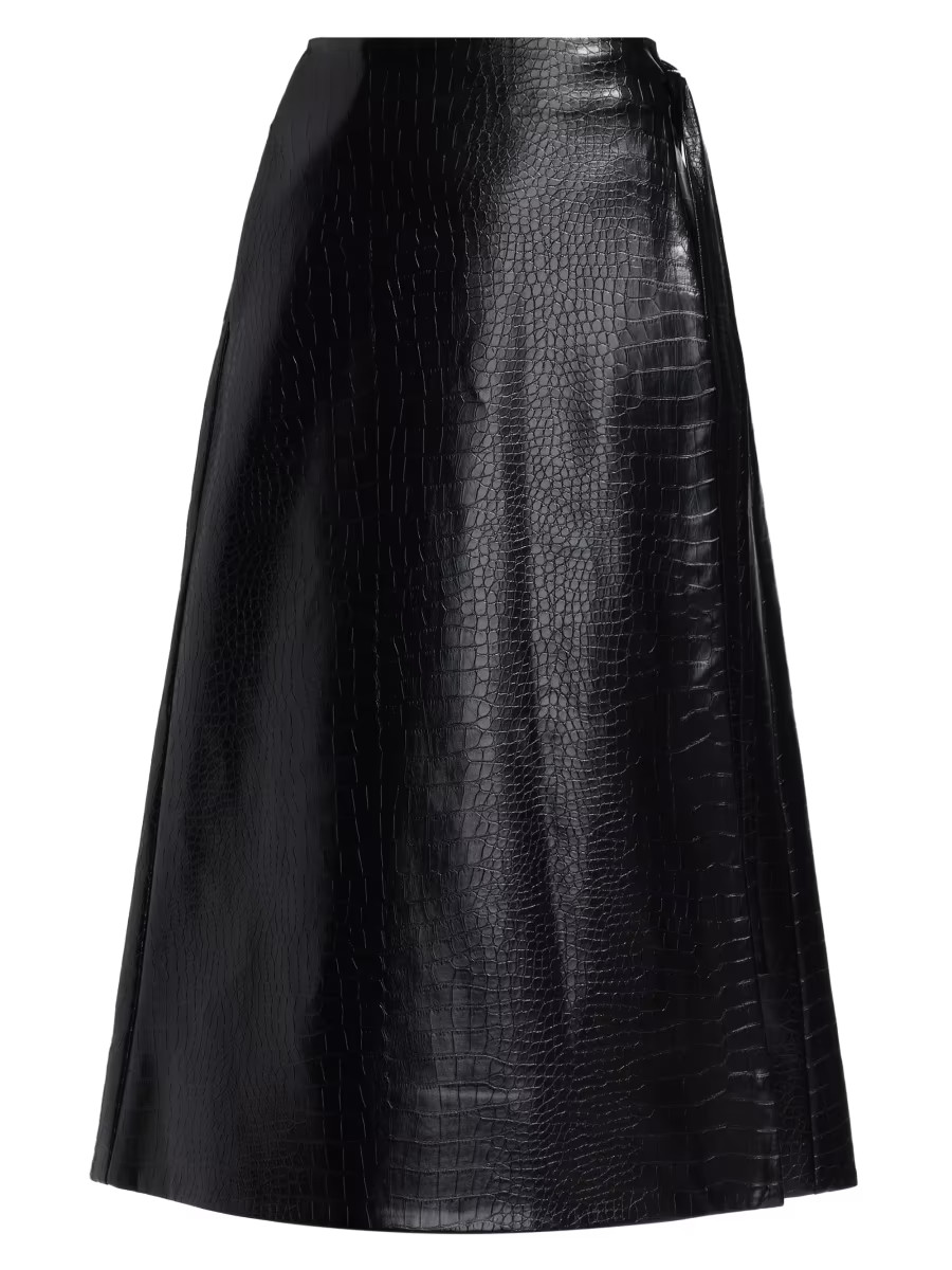 Beatrice Vegan Leather Wrap Skirt | Saks Fifth Avenue