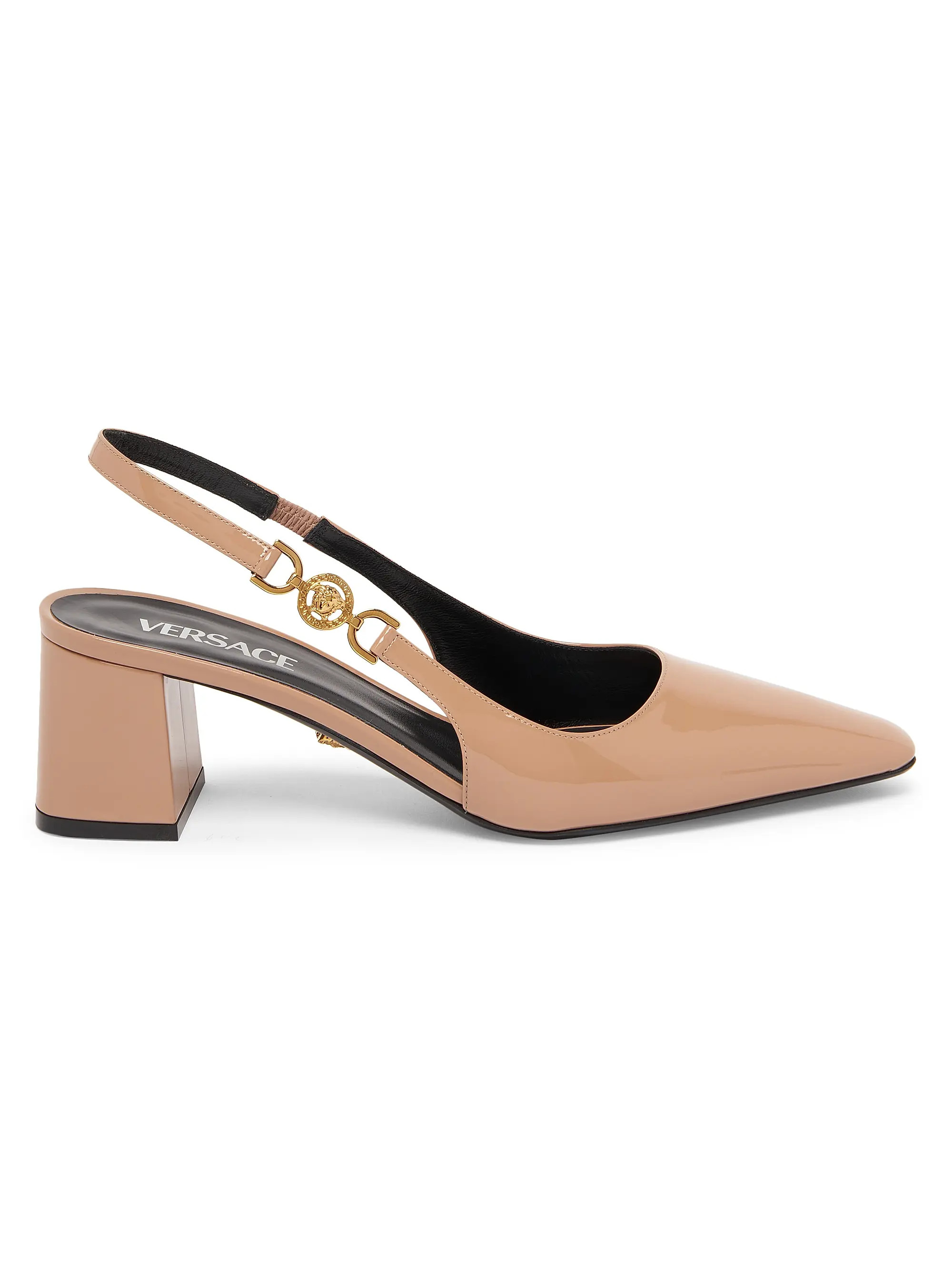 55MM Patent Leather Slingback Pumps | Saks Fifth Avenue