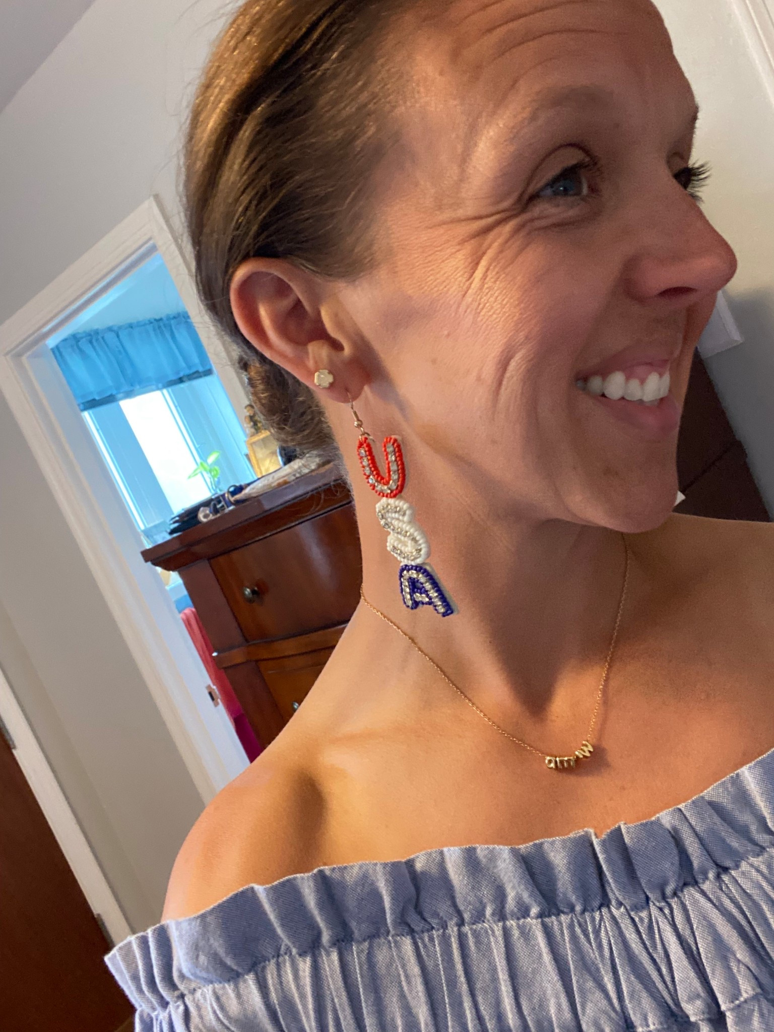 Fourth of July - these earrings are lightweight and come in other designs 


#july4th #usa #amazon #LTKU #LTKOver40 #baublebar #bubblenecklace #LTKGiftGuide #giftforher 

#LTKSeasonal #LTKStyleTip #LTKFindsUnder50