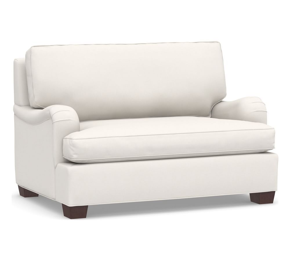 PB English Arm Upholstered Twin Sleeper Sofa with Memory Foam Mattress | Pottery Barn (US)
