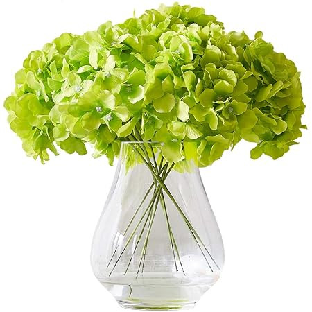 High Details Hydrangea Silk Flowers (About 225 Petals Each Flower), Artificial Hydrangea Flowers,... | Amazon (US)