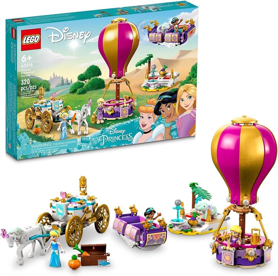 LEGO Disney Princess Enchanted Journey 43216, Playset with Cinderella, Jasmine and Rapunzel Mini-... | Amazon (CA)