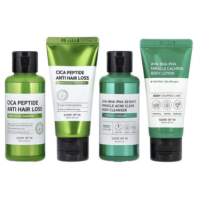 SOME BY MI, Miracle Hair & Body Starter Kit, 4 Piece Kit | iHerb