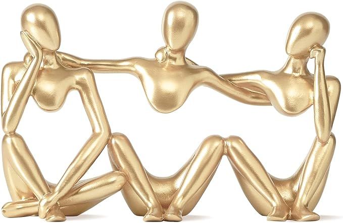 Best Friend Statue Gold Figurines Home Decor for Coffee Table Decor, Home Decorations for Living ... | Amazon (US)