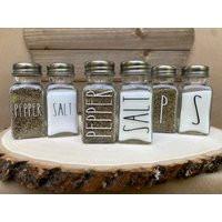 Salt & Pepper Shaker Farmhouse Set, Rustic Kitchen Shakers, Rae Dunn & Shakers | Etsy (US)