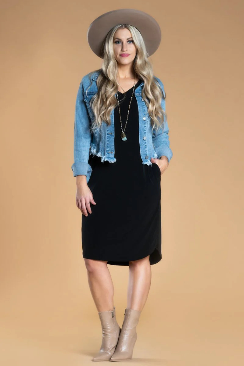 Day-to-Day Pocket Modest Dress By Brigitte Brianna - SexyModest Boutique | Sexy Modest