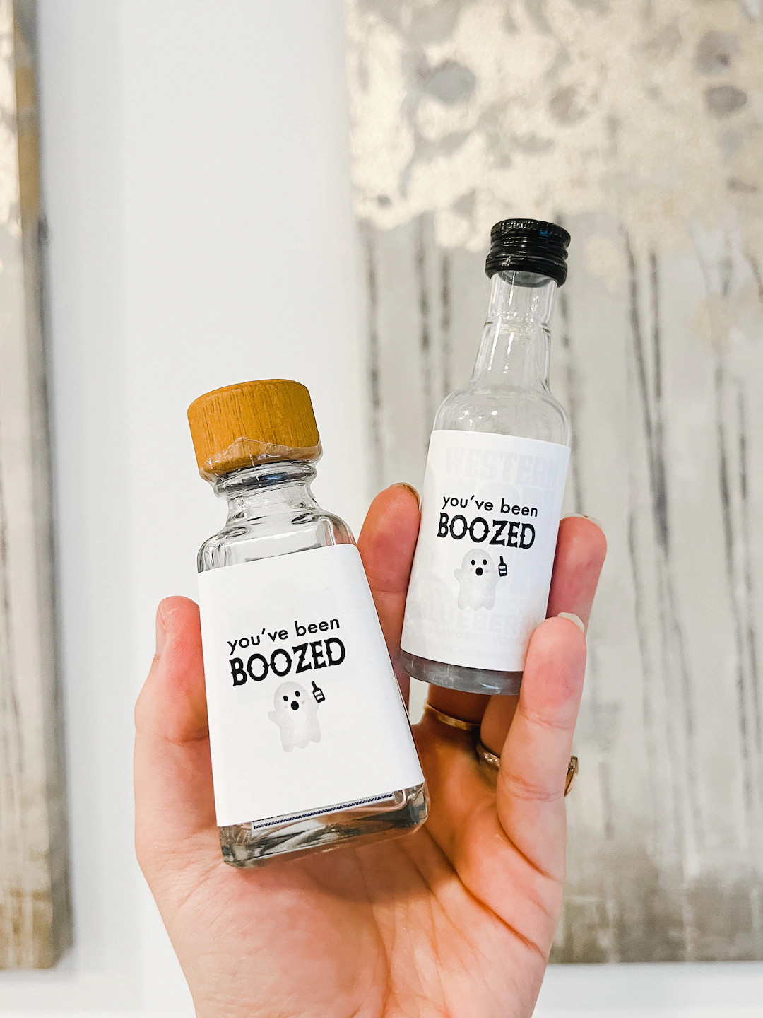 You've Been Boozed Mini Alcohol Sticker Label Youve Been Bood Halloween Party Favor Watercolor Gh... | Etsy (US)