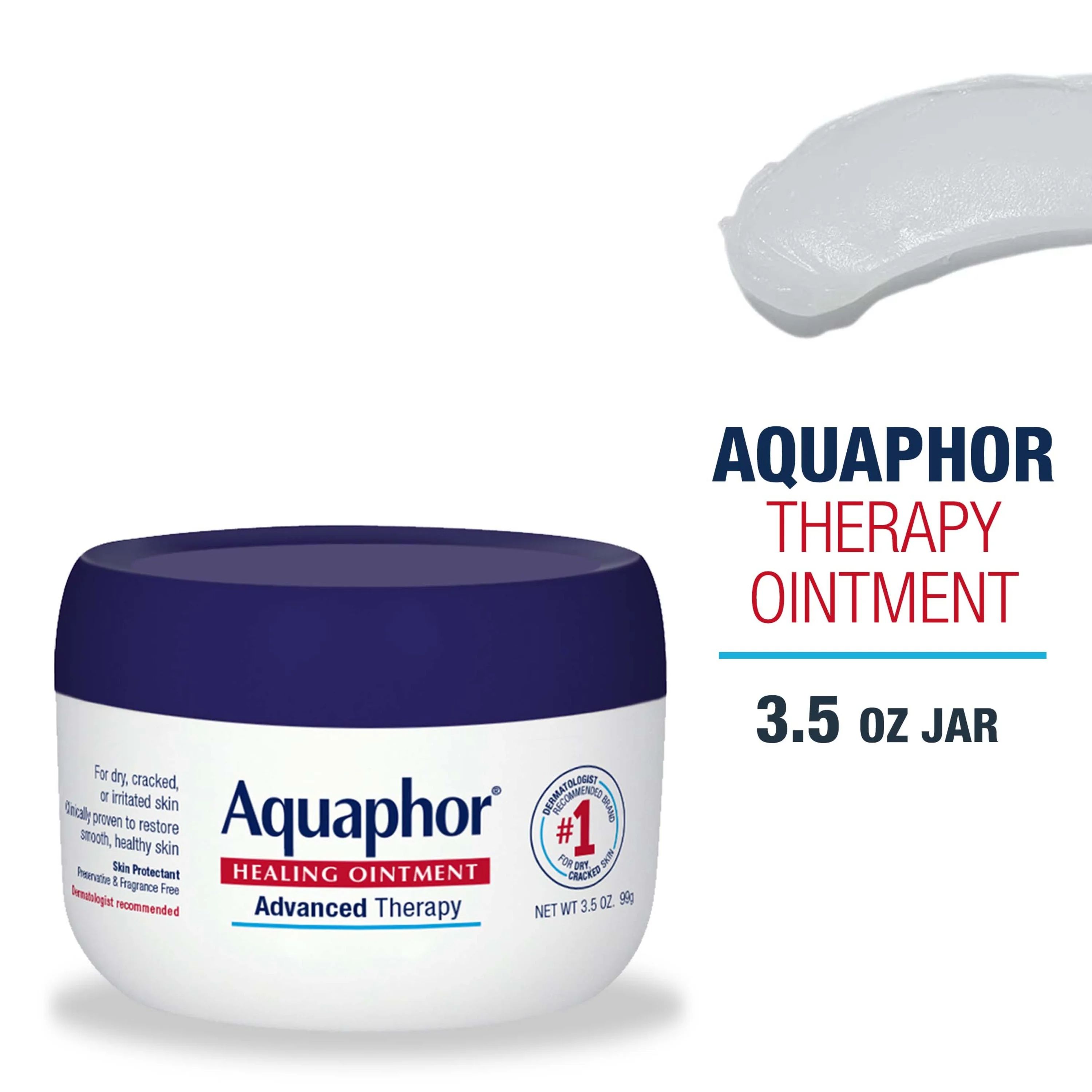 Aquaphor Healing Ointment Advanced Therapy Skin Protectant, 3.5 Oz Jar - Walmart.com | Walmart (US)