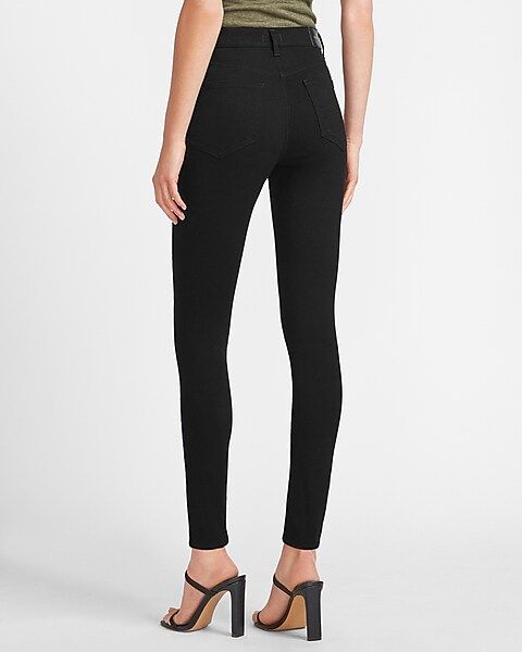 High Waisted Black Skinny Jeans | Express