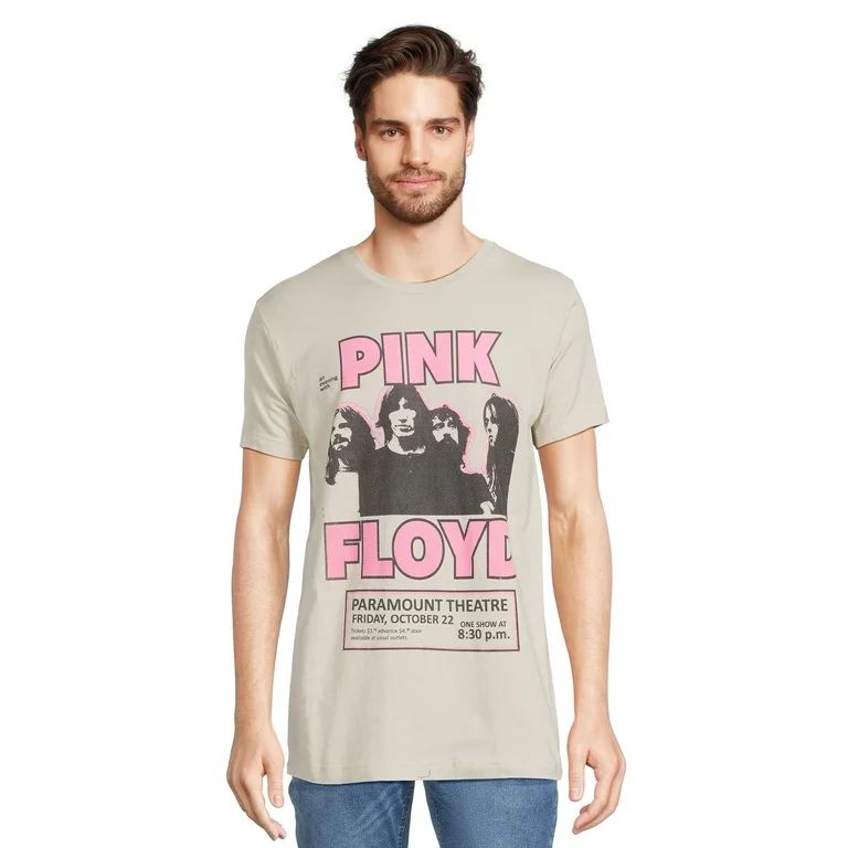 Pink Floyd Men's & Big Men's Band Graphic Tee, Sizes S-3XL | Walmart (US)