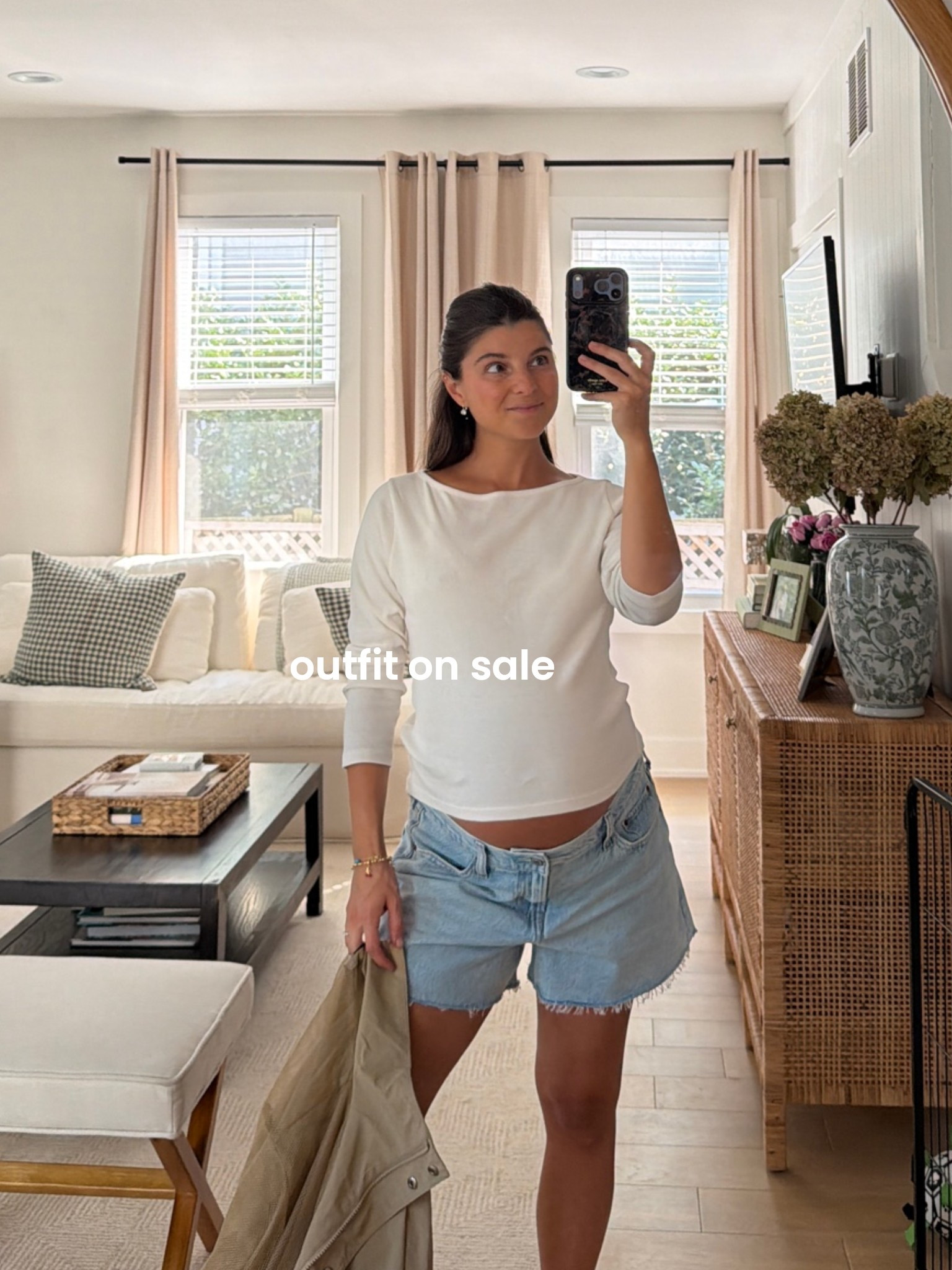 code AFVIVIANE for extra 15% off! wearing medium in top, small would’ve been good too (100% cotton!) and 29 in shorts, I’m currently 32 weeks pregnant and these have been fitting so well last several weeks

#LTKSaleAlert #LTKPetite #LTKBump