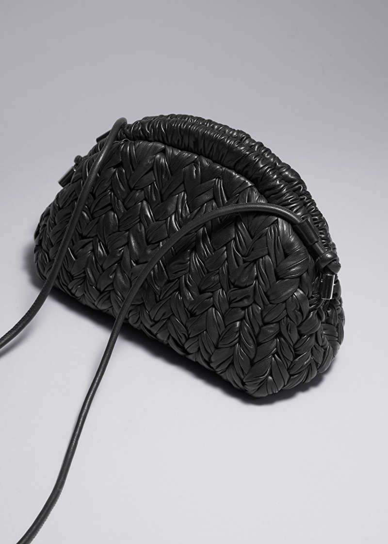 Braided Leather Clutch Bag | & Other Stories US
